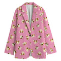 Cute Shih Tzu Pattern Print Women's Blazer
