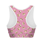 Cute Shih Tzu Pattern Print Women's Sports Bra