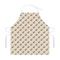 Cute Siberian Husky Pattern Print Adjustable Apron