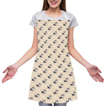 Cute Siberian Husky Pattern Print Adjustable Apron