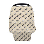 Cute Siberian Husky Pattern Print Baby Seat Cover