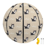 Cute Siberian Husky Pattern Print Basketball