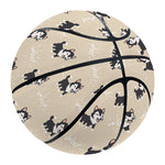 Cute Siberian Husky Pattern Print Basketball