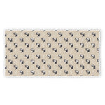 Cute Siberian Husky Pattern Print Beach Towel