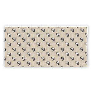 Cute Siberian Husky Pattern Print Beach Towel