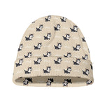 Cute Siberian Husky Pattern Print Beanie