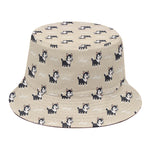 Cute Siberian Husky Pattern Print Bucket Hat