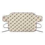 Cute Siberian Husky Pattern Print Car Windshield Snow Cover