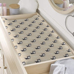 Cute Siberian Husky Pattern Print Changing Pad Cover