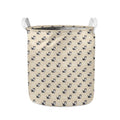 Cute Siberian Husky Pattern Print Collapsible Laundry Basket