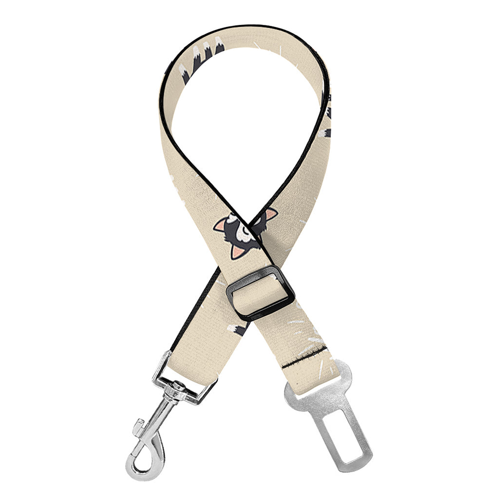 Cute Siberian Husky Pattern Print Dog Seat Belt
