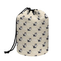 Cute Siberian Husky Pattern Print Drawstring Makeup Bag
