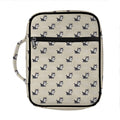 Cute Siberian Husky Pattern Print Front Pocket Bible Bag