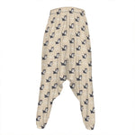 Cute Siberian Husky Pattern Print Hammer Pants
