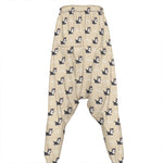 Cute Siberian Husky Pattern Print Hammer Pants