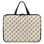 Cute Siberian Husky Pattern Print Laptop Sleeve With Handle