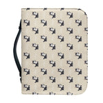 Cute Siberian Husky Pattern Print Leather Bible Cover
