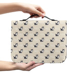 Cute Siberian Husky Pattern Print Leather Bible Cover
