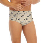 Cute Siberian Husky Pattern Print Men's Briefs
