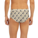 Cute Siberian Husky Pattern Print Men's Briefs