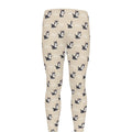 Cute Siberian Husky Pattern Print Men's Leggings