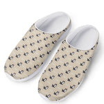Cute Siberian Husky Pattern Print Mesh Casual Shoes