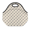 Cute Siberian Husky Pattern Print Neoprene Lunch Bag