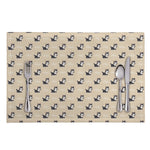 Cute Siberian Husky Pattern Print Placemat