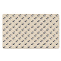 Cute Siberian Husky Pattern Print Polyester Doormat