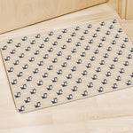 Cute Siberian Husky Pattern Print Polyester Doormat