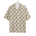Cute Siberian Husky Pattern Print Rayon Hawaiian Shirt