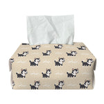 Cute Siberian Husky Pattern Print Rectangle Tissue Box Cover