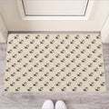 Cute Siberian Husky Pattern Print Rubber Doormat