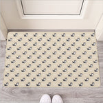 Cute Siberian Husky Pattern Print Rubber Doormat