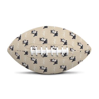Cute Siberian Husky Pattern Print Rugby Ball