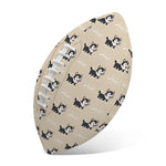 Cute Siberian Husky Pattern Print Rugby Ball