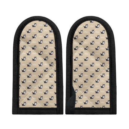 Cute Siberian Husky Pattern Print Skillet Handle Cover
