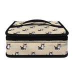 Cute Siberian Husky Pattern Print Small Lunch Bag