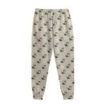 Cute Siberian Husky Pattern Print Sweatpants