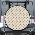 Cute Siberian Husky Pattern Print Tire Cover