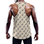 Cute Siberian Husky Pattern Print Training Tank Top