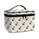 Cute Siberian Husky Pattern Print Travel Makeup Bag