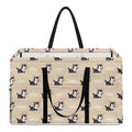 Cute Siberian Husky Pattern Print Utility Tote Bag