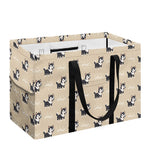 Cute Siberian Husky Pattern Print Utility Tote Bag