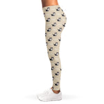 Cute Siberian Husky Pattern Print Women's Leggings