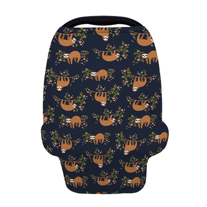 Cute Sloth Pattern Print Baby Seat Cover