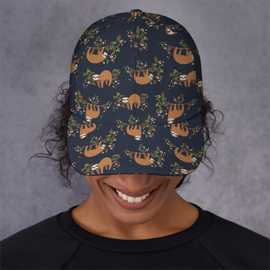 Cute Sloth Pattern Print Baseball Cap