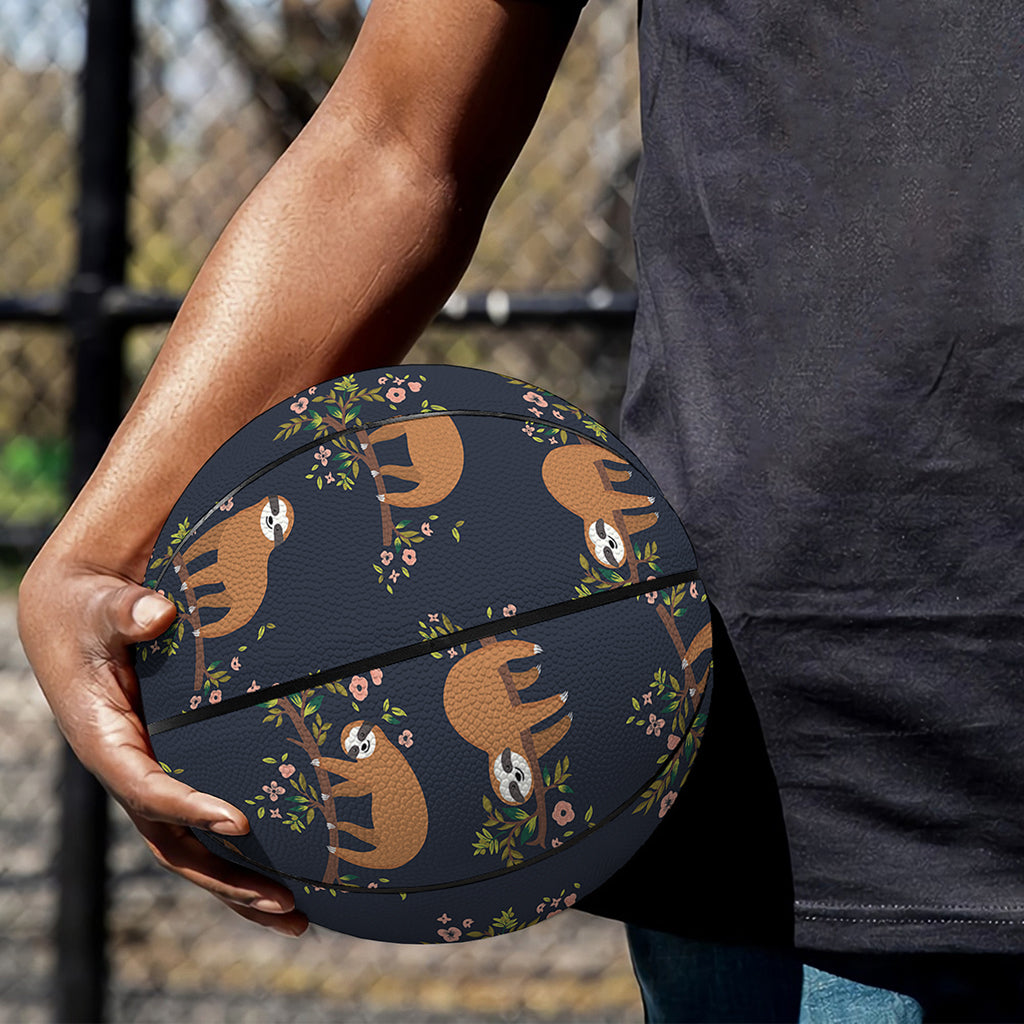 Cute Sloth Pattern Print Basketball