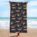 Cute Sloth Pattern Print Beach Towel