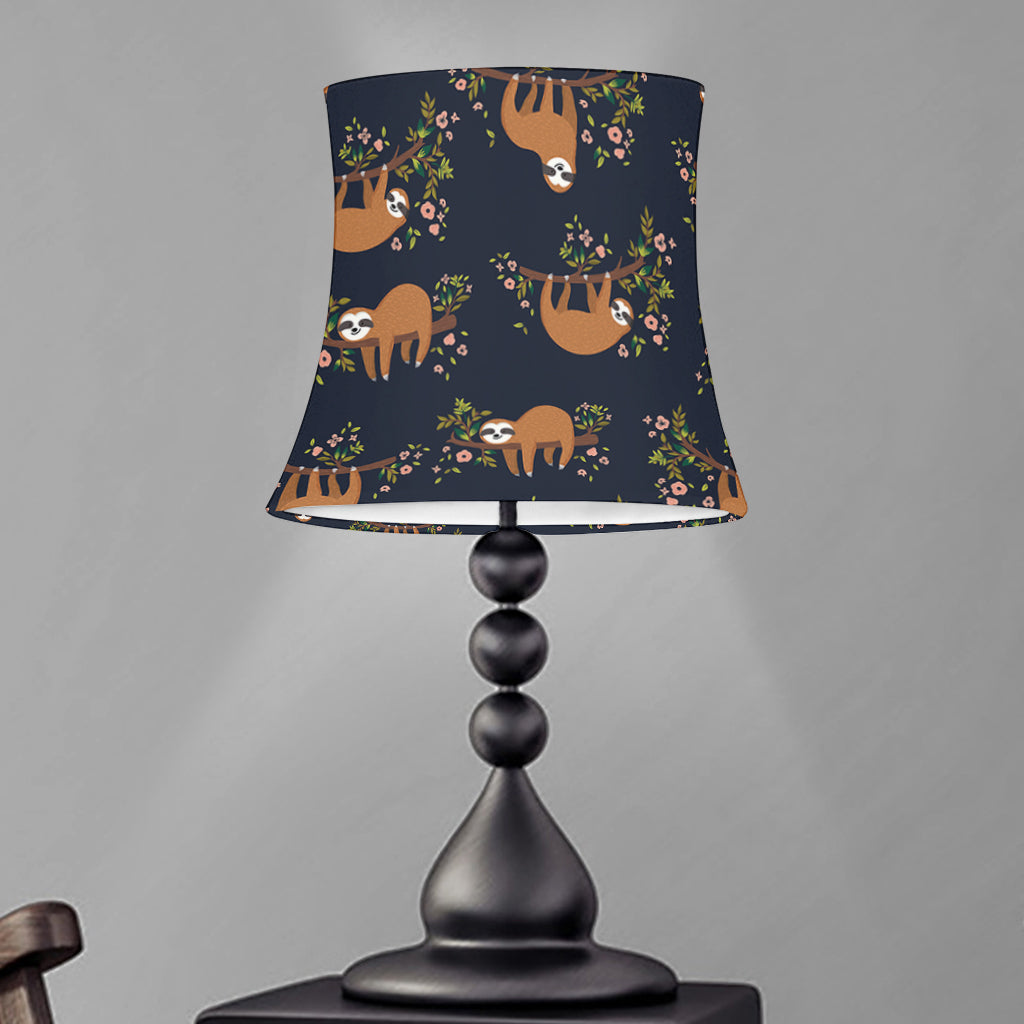 Cute Sloth Pattern Print Bell Lamp Shade